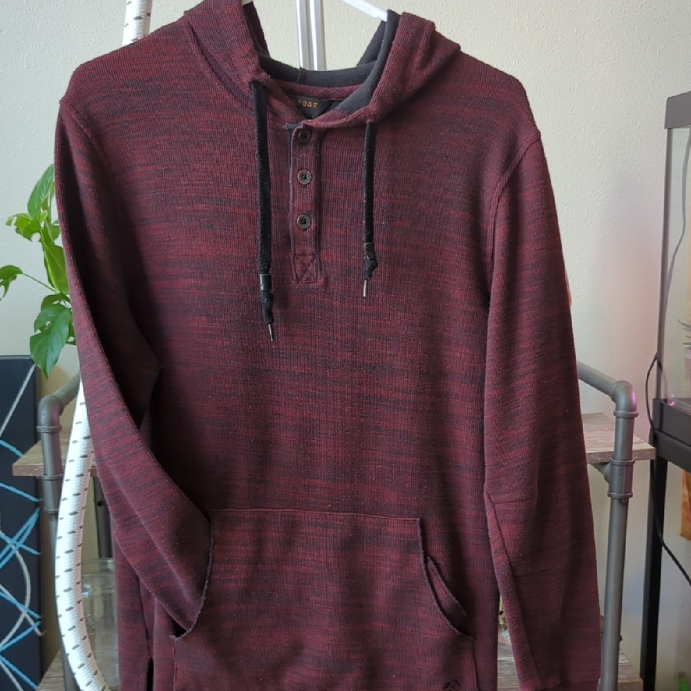 Red Sweatshirt Hoodie Classic Pullover